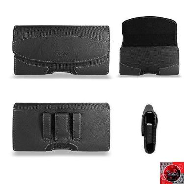 Imagem de Capa Tman para Samsung Galaxy A12 / A02 / A02s / A72 Bolsa de couro PU [Coldre] Capa com clipe para Samsung A12 / A02 / A02s / A72 (serve para telefone com capa Defender ligada/caixa híbrida)