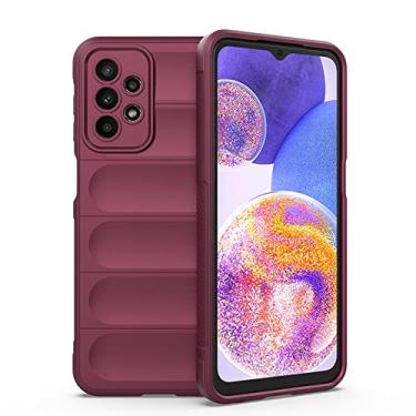 Imagem de Para Samsung A23 A 23 M13 M23 M33 M 33 Capa Silicone Líquido Traseira para Galaxy A13 A33 A53 A73 5G Capa de Telefone, Ameixa, Para Samsung M33