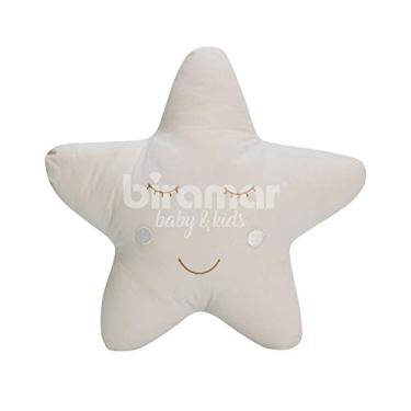 Imagem de Biramar Baby Almofada Estrela Bordada Com Carinha Cinza Cinza
