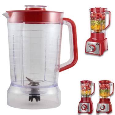 Imagem de Copo Liquidificador Mondial Premium L1000 Vermelho Cristal