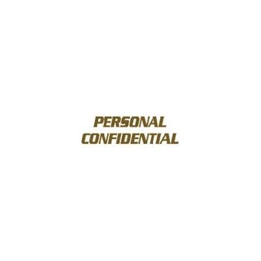 Imagem de Carimbo de autotintagem confidencial pessoal - marrom