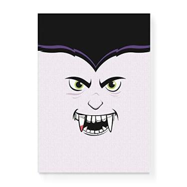 Imagem de Arte Maníacos Quadro Decorativo em Tela Canvas Vampiro Rosto - 23x16,25cm