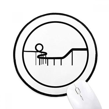 Imagem de Mouse pad com contorno do parque de diversões da Roller Coaster, Apoio Mouse, Suporte Mouse para escritório e computador