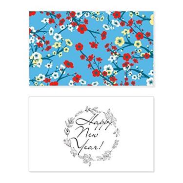 Imagem de Ramch Sakura Japão padrão festival ano novo cartão felicitações Bless mensagem presente