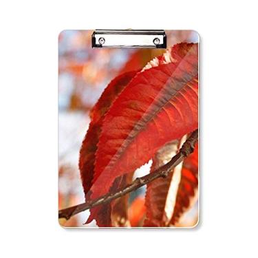 Imagem de Placa de apoio para quadro de prancheta vermelha de folha de bordo com imagem natureza A4