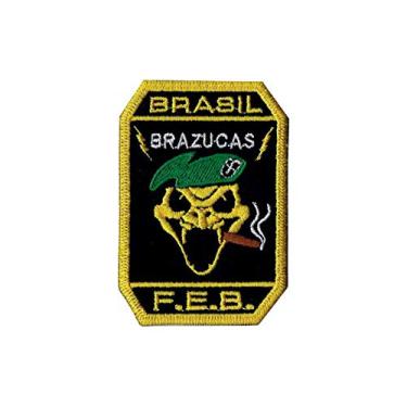 Imagem de Patch Bordado - Feb Brazucas Brasil Guerra Mundial EX10168-382 Termocolante Para Aplicar