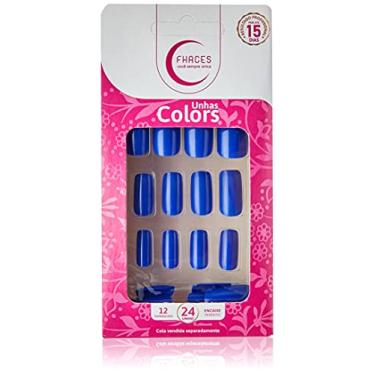 Imagem de Fhaces U3087 Unha Colors Azul Safira 24Pc, Fhaces