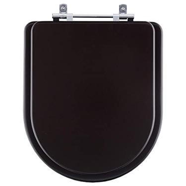 Imagem de Assento Sanitário Poliéster Link Marrom Fosco para vaso Deca