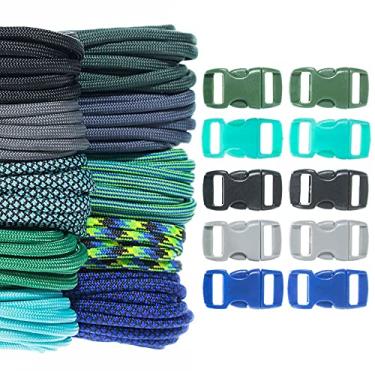 Imagem de Craft County Kit de artesanato de paraquedista de 250 kg, opções de tema variadas, ótimo para todas as idades e todos os níveis de habilidade. Crie pulseira, chaveiro, projetos de cordão