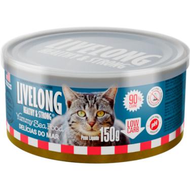 Imagem de Alimento Natural Livelong Delícias do Mar para Gatos - 150 g
