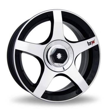 Imagem de Kit 4 Rodas Aro 15X6 Porca 4x100/108 bd brw 450