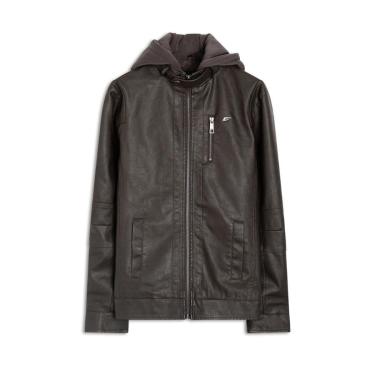 Imagem de Jaqueta Ellus Vintage Leather Wood Masculina Marrom-Masculino