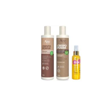 Imagem de Apse Crespo Power Shampoo + Condicionador + Glow Spray - Apse Cosmetic
