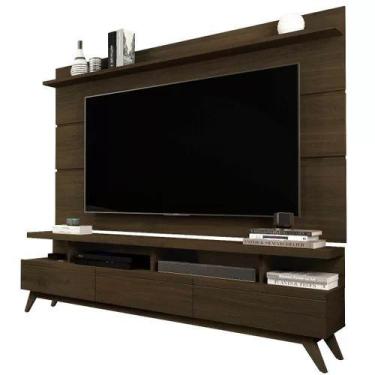Imagem de Rack Com Painel Para Tv Até 72 Polegadas Vivare 1.8 Wood Cedro - Giga