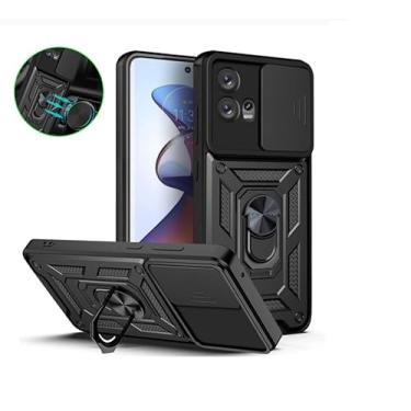 Imagem de Capa Case Capinha Anti Impacto Ring Luxo Com Proteção de Camera Para Motorola Edge 30 Fusion (PRETA)