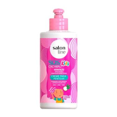 Imagem de Salon Line, Creme de Pentear Infantil, SOS Cachos Kids, Ação Desembaraçadora, Fios Macios e Hidratados, Vegano - Cabelos Ondulados, Cacheados e Crespos, 300 ml