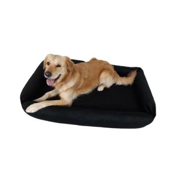 Imagem de Cama Para Cachorro Grande 125x80 Cm - Escolha a Cor - 100% Lavável e Resistente - Pet Querido (Preta)