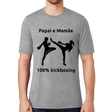 Imagem de Camiseta Papai E Mamãe 100% Kickboxing - Foca Na Moda