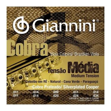 Imagem de Encordoamento Viola Giannini Gesvm Media Cebolao Em Re - Natural - Cana Verde - Paraguaçu