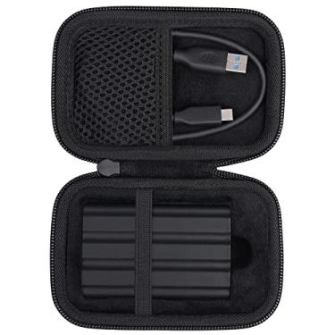 Imagem de co2CREA Capa rígida compatível com unidade de estado sólido SSD portátil Samsung T7 Shield T9 (capa preta)