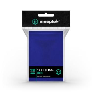 Imagem de MeepleBR, Shield TCG Matte - Azul, Plástico para Proteção de Cartas