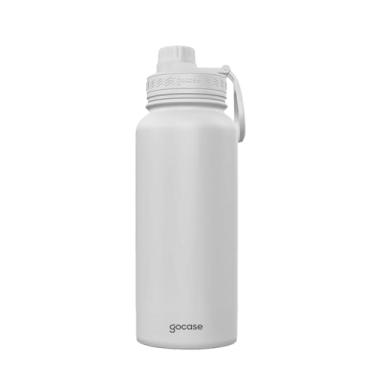 Imagem de Gocase Garrafa Fresh Térmica Para Água em Aço Inoxidável, Bebida Quente por até 12hrs ou Fria por até 24hrs (Branca, 950 ml)