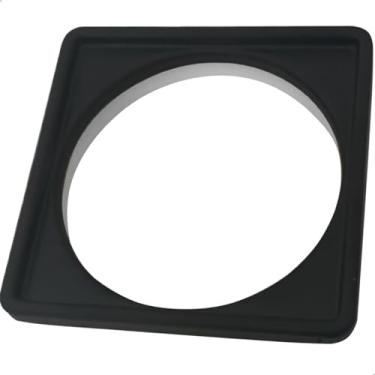 Imagem de Dona D Cor, Porta Grelha Caixilho 10x10 Preto Fosco Aço Inox 304 Suporte Para Ralo Quadrado Box Banheiro Lavanderia Ralo 10cm Para Quintal Sacada