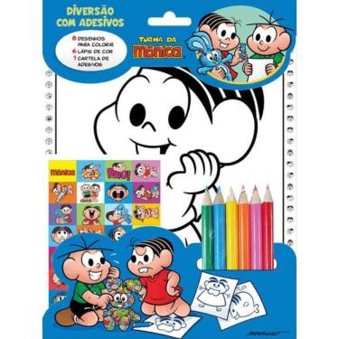 Imagem de Turma Da Mônica Diversão Com Adesivos - Mônica E Cebolinha