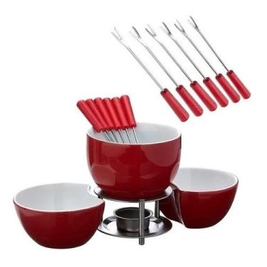 Imagem de Conjunto Para Fondue Cerâmica 10 Peças 1256/103 Brinox