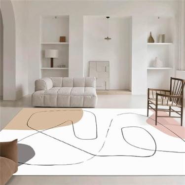 Imagem de Linhas de cristal veludo sala estar tapete sofá mesa chá tapete planta menina quarto cama cama vestiário tapete, verde claro, 500mm x 800mm