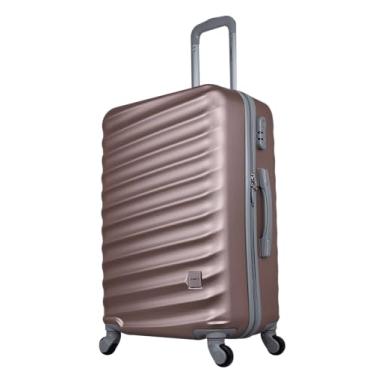 Imagem de Mala de bordo viagem 18" em ABS Rosa