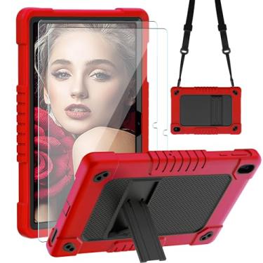 Imagem de FIEWESEY Capa para tablet Walmart ONN 10.1 polegadas Gen 4 com 2 peças protetoras de tela, capa infantil resistente à prova de choque com suporte e alça de ombro para Onn 25.7 cm 2024 modelo 100135925