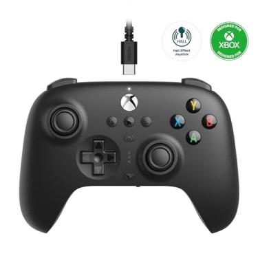 Imagem de 8Bitdo Ultimate Wired Controller for Xbox, Hall Effect Joysticks and Hall Triggers, Compatible with Xbox Series X|S, Xbox One, Windows 10 & Windows 11 - Officially Licensed (Black)