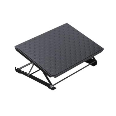 Imagem de Apoio para Pés Shark Aço, Ajustável em 7 Alturas, Ergonômico, Aço Carbono, Certificado NR17
