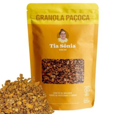 Imagem de Tia Sônia, Granola Paçoca Pé Moleque Pasta Amendoim 120g Tia Sônia