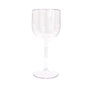 Imagem de Genérico, Taças De Vinho De Acrílico Cristal 260ml 2 Unidades Drinks Premium Festas, Tinto, Suave, Seco