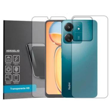 Imagem de Película Hidrogel HD Frente e Verso  Compativel Com Xiaomi Redmi 13C -
