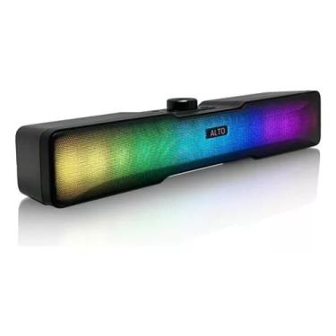 Imagem de Caixa De Som Soundbar Gamer PC Tv Notebook Led Rgb Estéreo - Altomex A