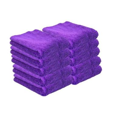 Imagem de Kit 10 Toalha Microfibra 40x60cm 350GSM Zacs - VONIXX