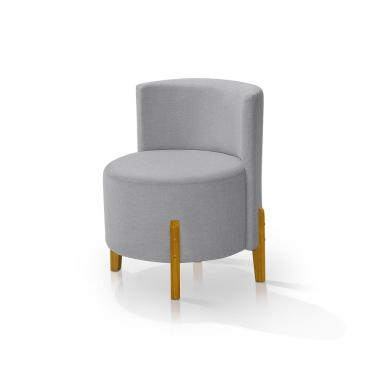 Imagem de Kit 2 Poltronas Verona Orgânica Retro Cinza Claro Redenobre