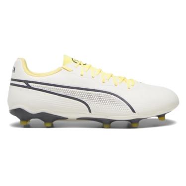Imagem de PUMA King Pro Firm Ground/Artificial Ground, Alpine Snow/Asphalt/Yellow Blaze, 42 BR
