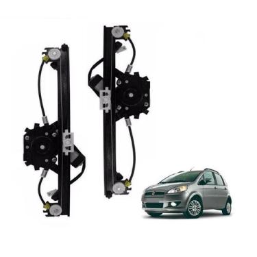 Imagem de Par Maquina Vidro Eletrico Idea 2012 2013 Traseira com Motor - Fiat