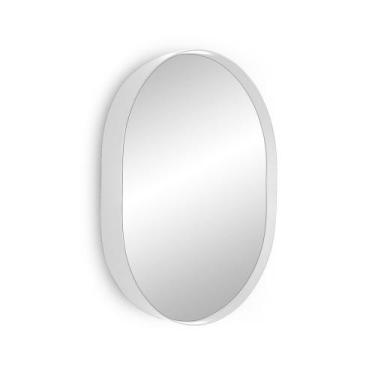 Imagem de Espelho de Vidro Oval 50cm x 40cm com Moldura Premium - Opções de Core