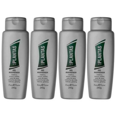 Imagem de Gel Massageador 7 Plantas NatuCharm - 4 Unidades - Natu Charm