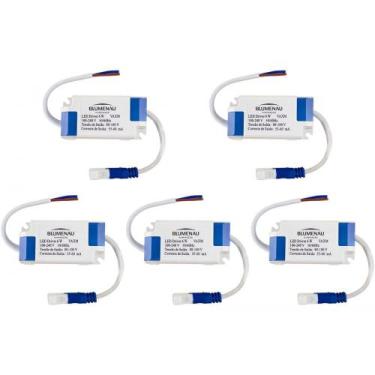 Imagem de Kit C/5 - Driver Reator Fonte P/Painel Led Blumenau 06W, Bivolt
