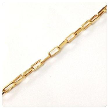 Imagem de Pulseira Masculina Oca De Elos Grandes Ouro 18k 750 - RD Magazine