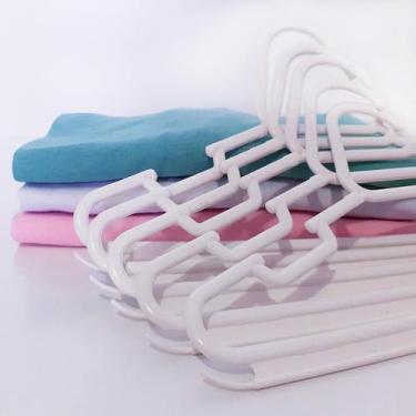 Imagem de Kit cabides para bebê infantil infanto juvenil coloridos reforçados - 