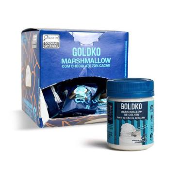 Imagem de Potinho Marshmallow + Caixa de bombom marshmallow 70% cacau zero adiçã