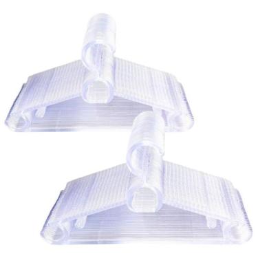 Imagem de Cabide Acrílico Adulto Atacado Antideslizantes Slin kit com 30 unidade