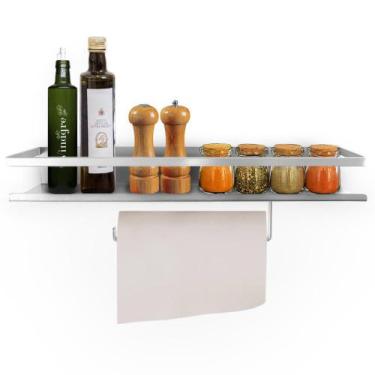 Imagem de Prateleira de Cozinha Porta Tempero e Papel Toalha Laces - Loja da Isa